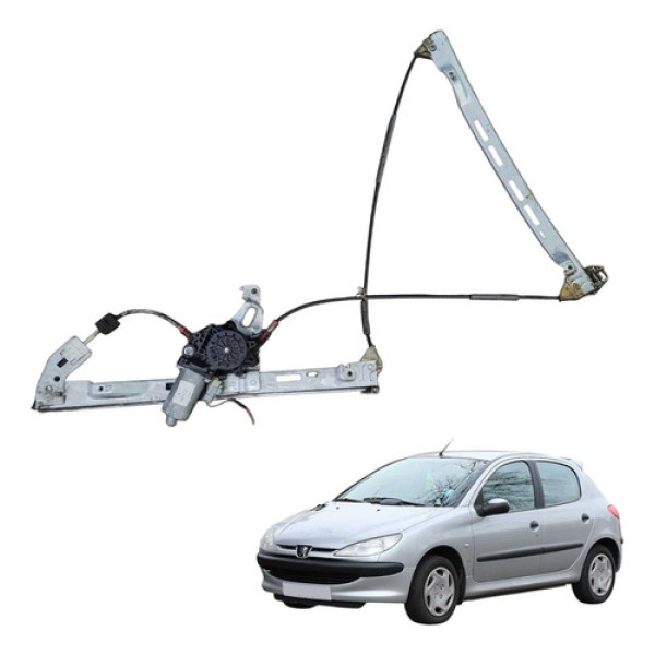 Maquina Vidro Eletrico Dianteira Esquerda Peugeot 206 2008