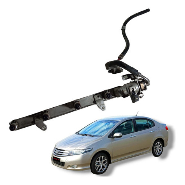 Flauta Bico Injetor Auxiliar Honda City 2009 A 2013