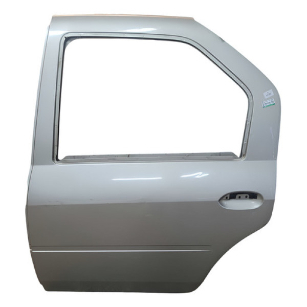 Porta Traseira Esquerda Renault Logan 2007 2013 Traseira Esquerda Cinza