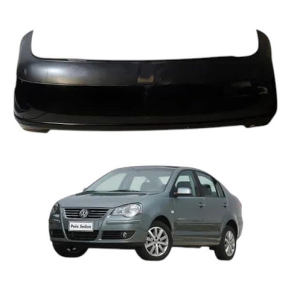 Parachoque Traseiro Volks. Polo Comfortline Sedan 2008 2013