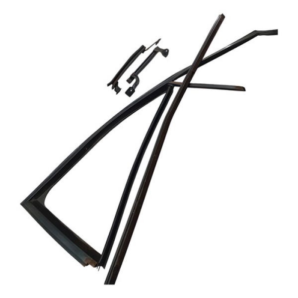 Kit Borracha Pestana Guia Dianteira Direita Citroen C4 2010 Preto