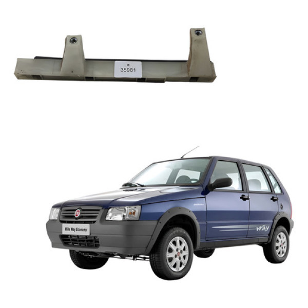 Guia Vidro Traseira Le Fiat Uno Mille 1996 2012 50006419 Preto