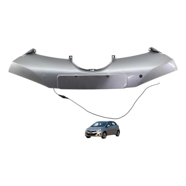 Moldura Grade Parachoque Hyundai Hb20 2013 863521s010 Verde-escuro Fosco