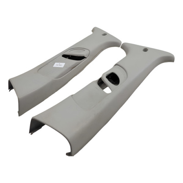 Par Acabamento Coluna Cinto Gm Corsa Hatch 2005 24418303 Preto