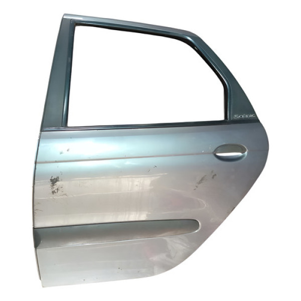 Porta Traseira Lado Esquerdo Renault Scenic 2002 Traseira Esquerdo Prata
