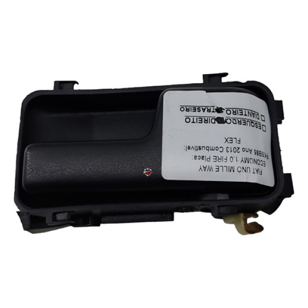 Maçaneta Interna Traseira Direita Fiat Uno Way 2013 Preto Traseira