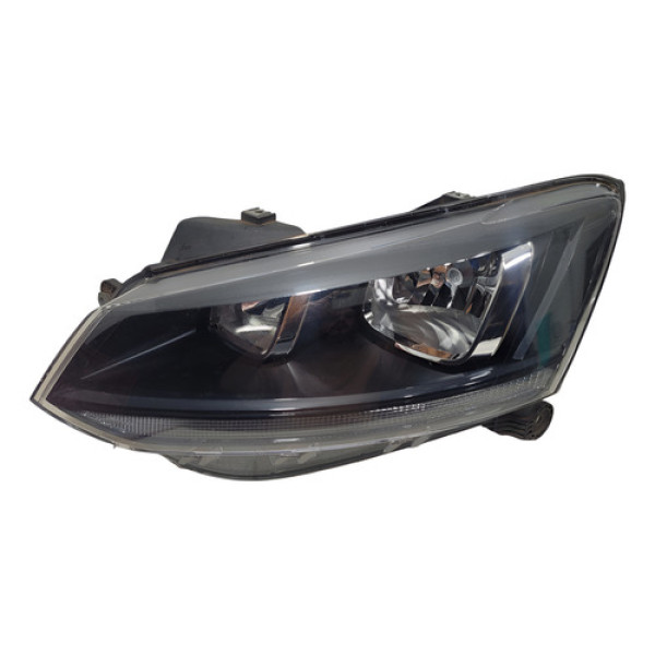 Farol Esquerdo Volkswagen Fox 2015 2021 Friso Preto Esquerdo/motorista