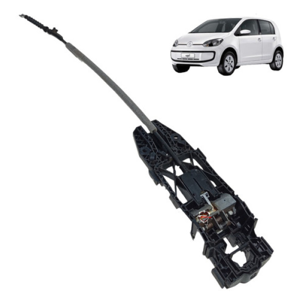 Suporte Maçaneta Dianteira Esquerda Volkswagen Up Take 2015 Preto Dianteira