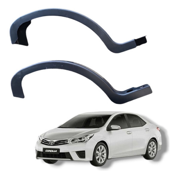 Par Moldura Dobradiça Tampa Acabamento Toyota Corolla 2016