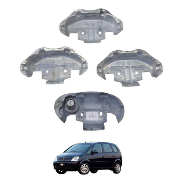 Jogo Suporte Maçaneta Externa Gm Meriva 2003 2011 93264371 Dianteira/traseira