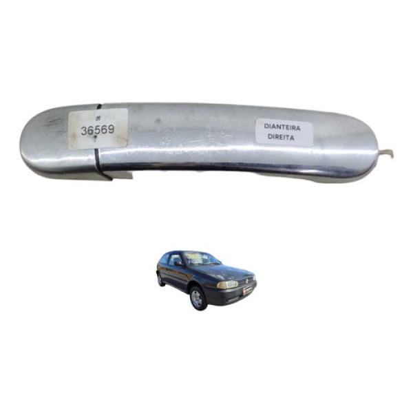 Maçaneta Externa Dianteira Ld Vw Gol G2 G3 2000  2002 Cromado Dianteira