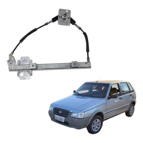  Maquina Vidro Manual Tras Le Fiat Uno Mille 2012 500036690