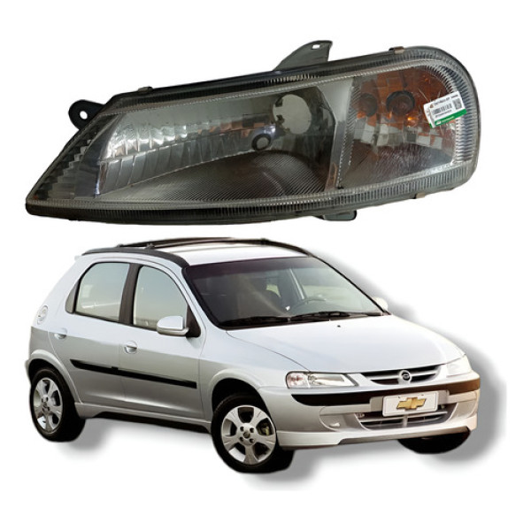 Farol Esquerdo Chevrolet Celta 2000 Esquerdo/motorista