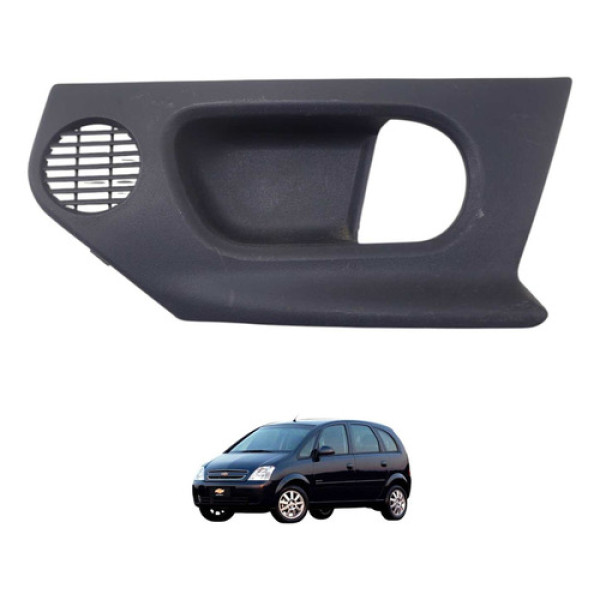 Moldura Maçaneta Interna Traseira Ld Gm Meriva 2011 93397266 Preto Traseira