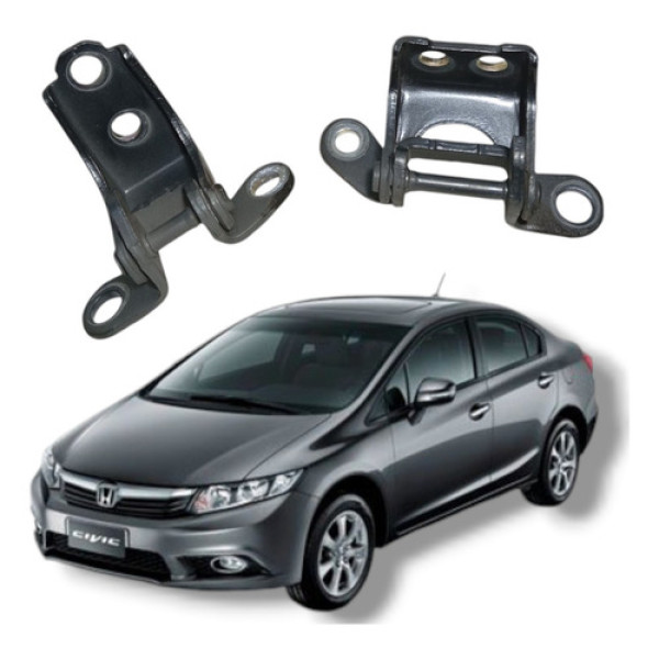 Par Dobradiça Porta Traseira Direita Honda Civic Lxs 2012 16