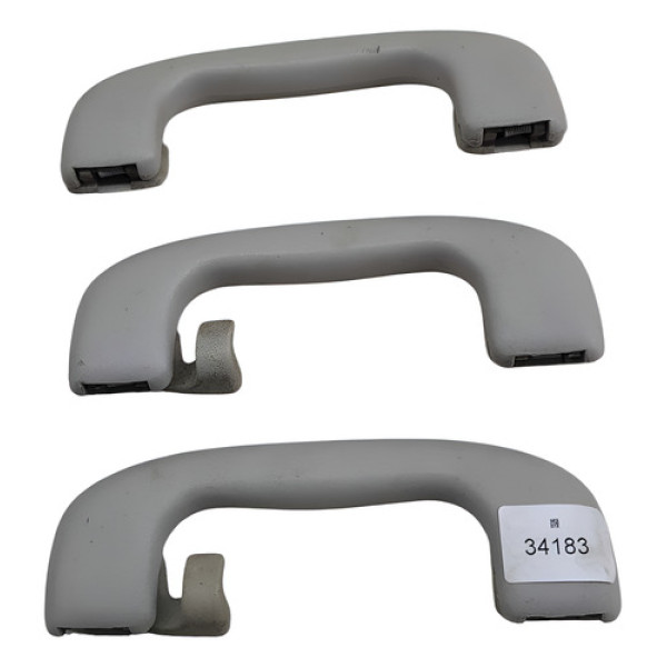 Jogo Puxador Alça Teto Chevrolet Corsa Hatch Maxx 2005 Preto