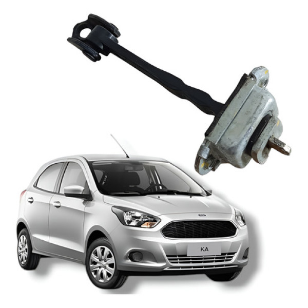 Limitador Porta Dianteira Esquerda Ford Ka 2017 Dianteira Esquerda Preto