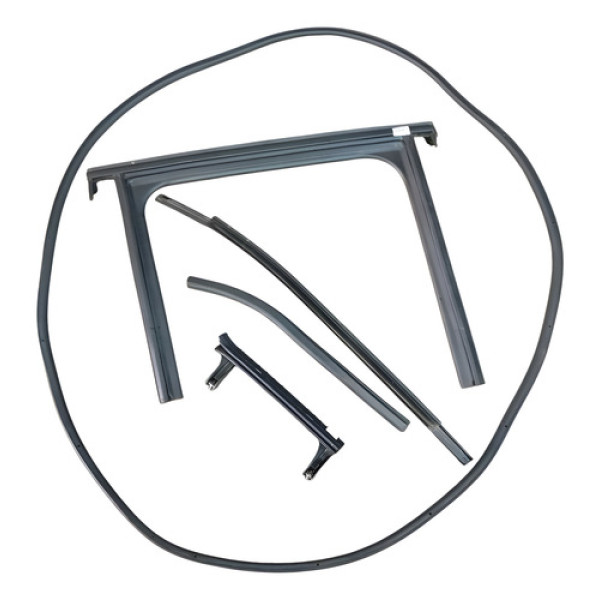 Kit Borracha Pestana Guia Tras Direito Jeep Renegade 2022 Preto