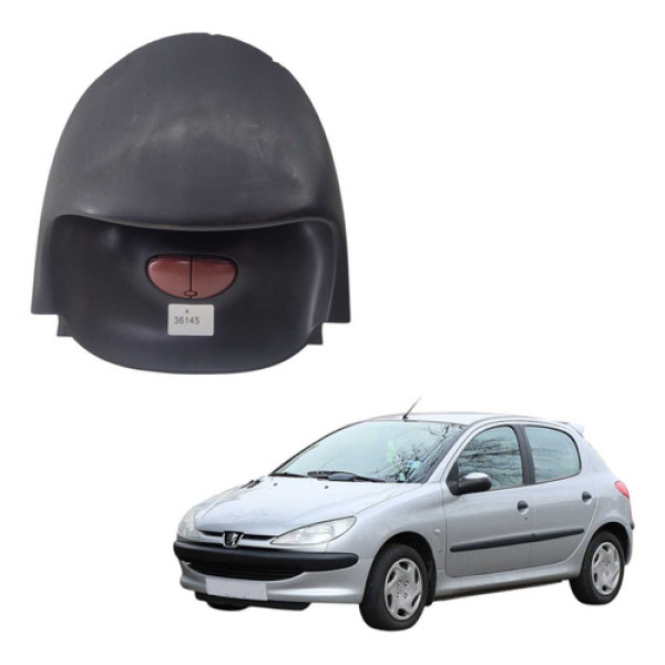 Moldura Computador Bordo Peugeot 206 2003 2008 9643000677 Preto