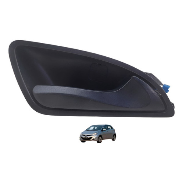 Maçaneta Interna Traseira Ld Hyundai Hb20 2013 82621hb000 Verde-escuro Traseira