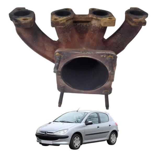  Coletor Escape Peugeot 206 1.4 2007 2008 9661916480