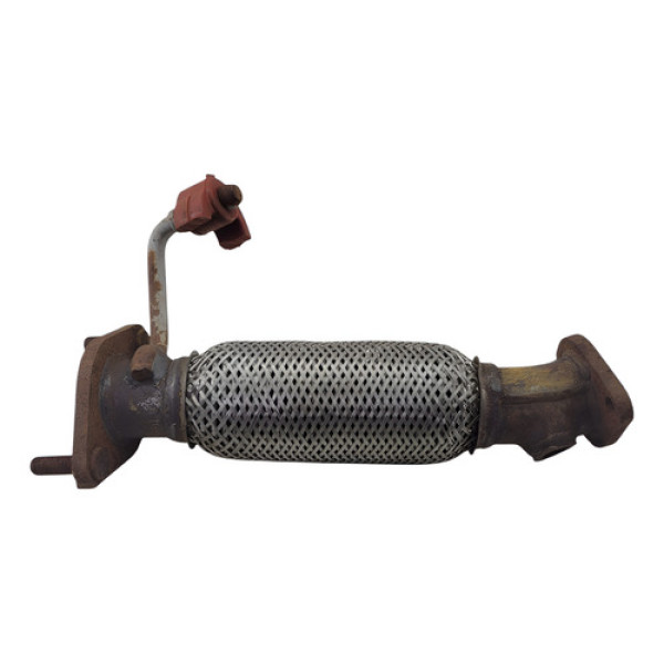 Tubo Escapamento Malha Flexivel Hyundai Hb20 1.6 2014 2018 Prateado