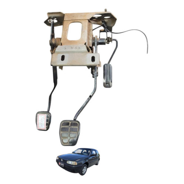 Pedaleira Acelerador Freio Embreagem Vw Gol G2 2002