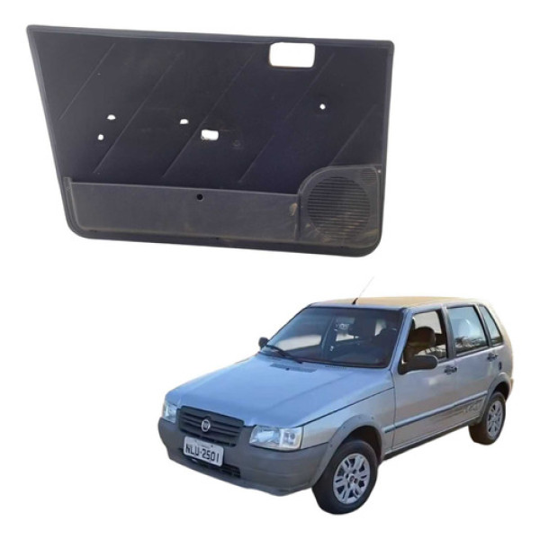 Forro Porta Dianteira Esqeurda Fiat Uno 2004 2012 1001776800 Preto