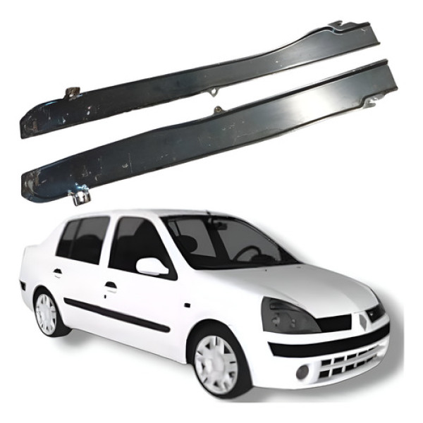 Par Capa Proteção Tubo Freio Renault Clio Megane 1.0 2004 Preto