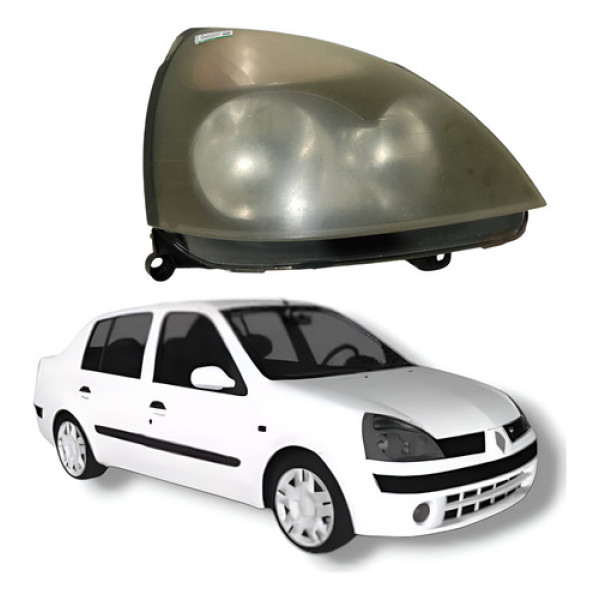 Farol Dianteiro Direito Renault Clio Megane 2004 Direito