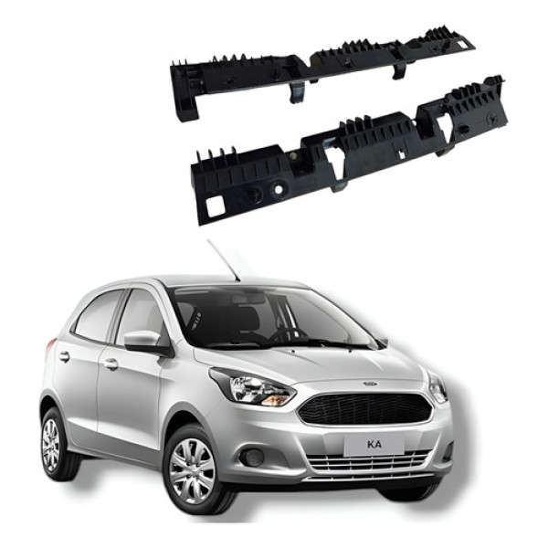 Par Guia Parachoque Dianteiro Central Ford Ka 1.0 2017