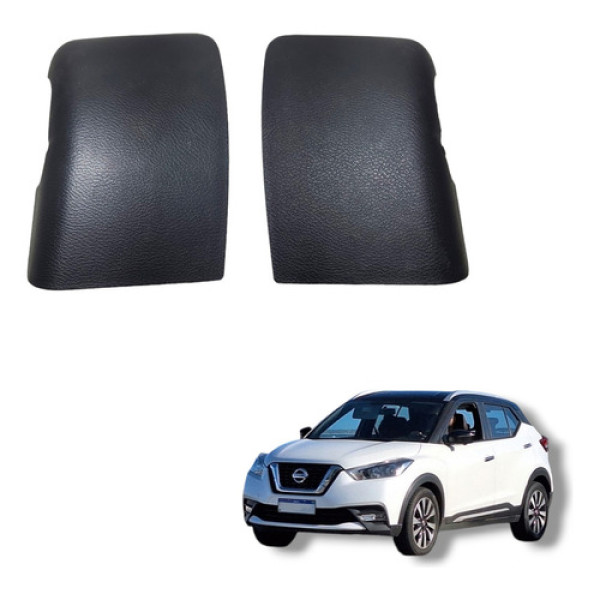Par Moldura Banco Traseiro Nissan Kicks 2016 A 2020