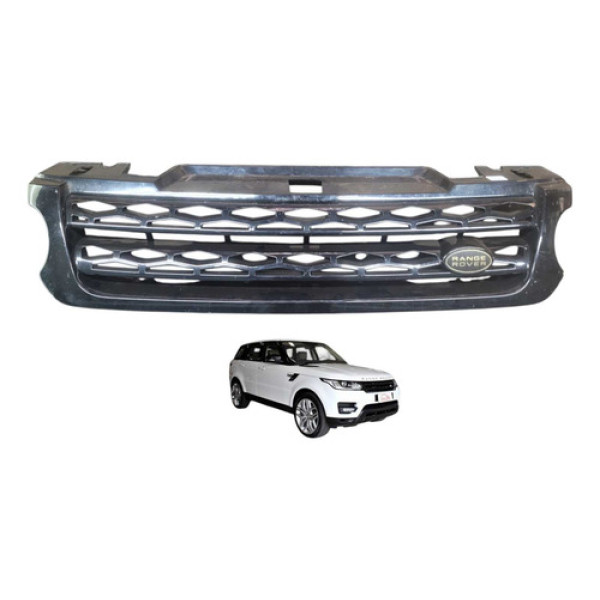 Grade Parachoque Land Rover Range Rover Sport 2014 Dk628200 Branco Brilhante
