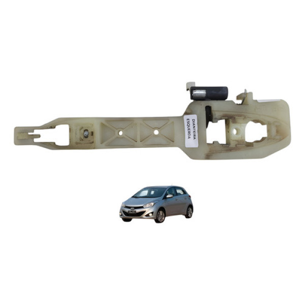 Suporte Maçaneta Dianteira Esquerda Hyundai Hb20 2013 2019 Verde-escuro Dianteira