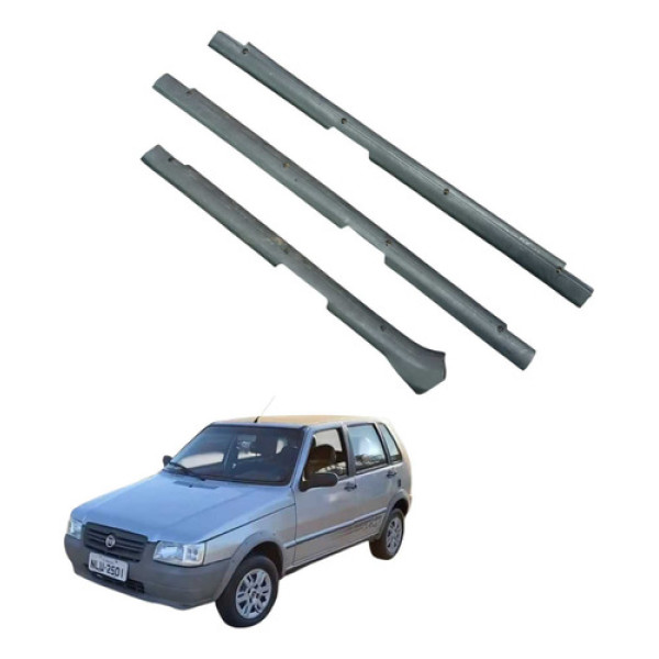 Jogo Friso Soleira Fiat Uno Mille Way 2005 2012 1819093