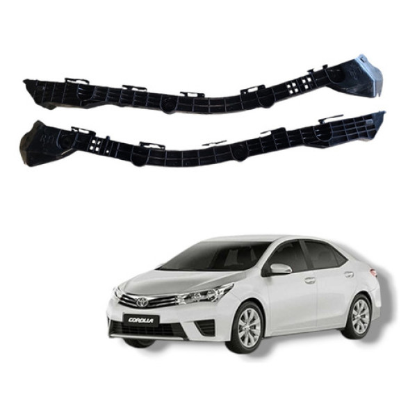 Par Guia Suporte Parachoque Traseiro Dir Esq Corolla 2016