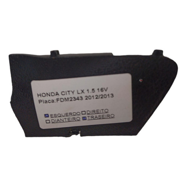 Tampa Forro Porta Traseiro Esquerdo Honda City Lx 1.5 2012