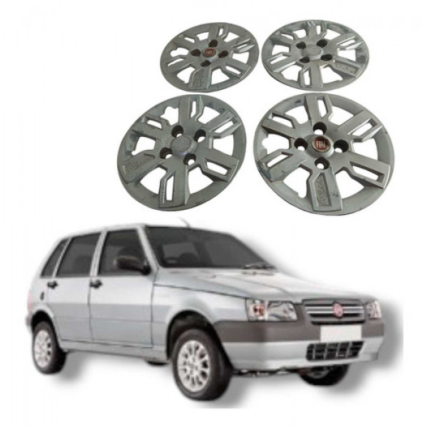 Jogo Calota Grid Fiat Uno Mille Fire Flex 2008