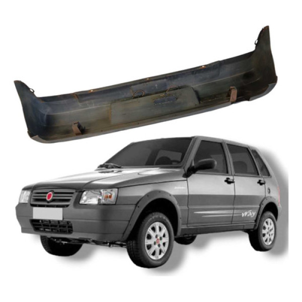 Parachoque Traseiro  Fiat Uno Mille 1.0 Fire 2012
