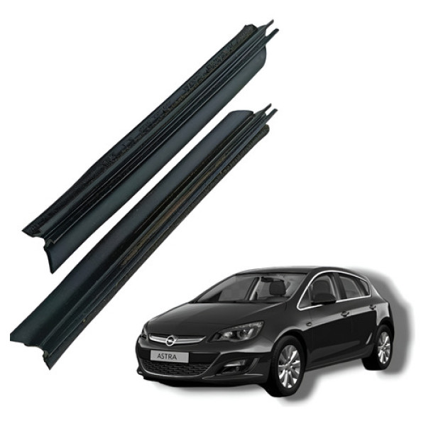 Par Guia Vidro Fixo Traseiro Chevrolet Astra Sedan 2010