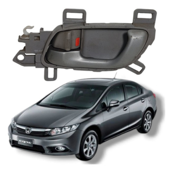 Maçaneta Interna Traseira Esquerda Honda Civic Lxs 2012 2016
