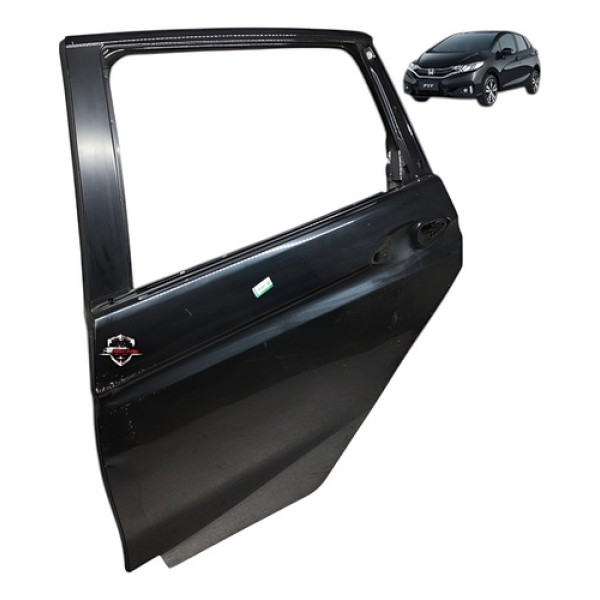 Porta Traseira Esquerda Honda Fit 2017 Traseira Esquerdo Preto