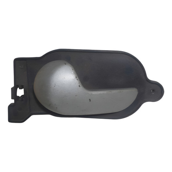 Maçaneta Interna Dianteira Esquerda Ford Fiesta 2002 2006 Prata Dianteira