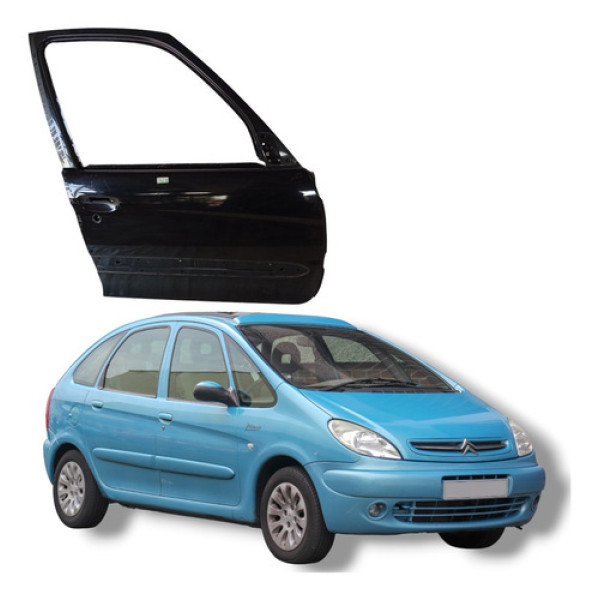 Porta Dianteira Direita Citroën Xsara Picasso 2004 Dianteira Direita Preto