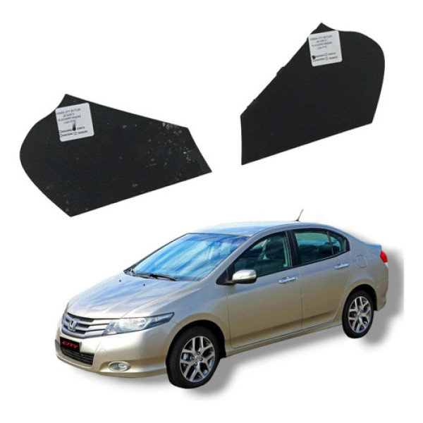 Par Acabamento Lateral Painel Honda City 2009 A 2013
