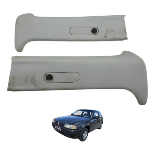 Par Moldura Coluna Central Vw Gol G2 G3 2002 377867239
