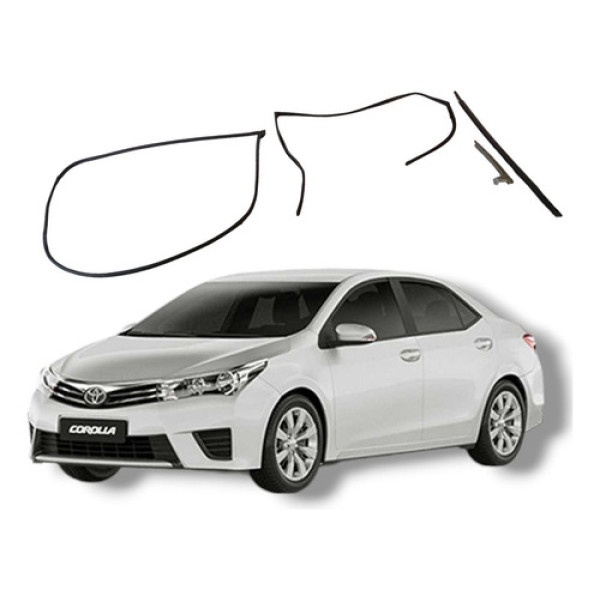 Jogo Borracha Porta Dianteira Direita Toyota Corolla 2016