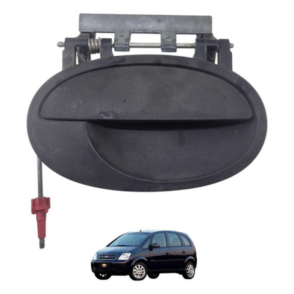 Maçaneta Externa Dianteira Ld Gm Meriva 2011 Preto Dianteira