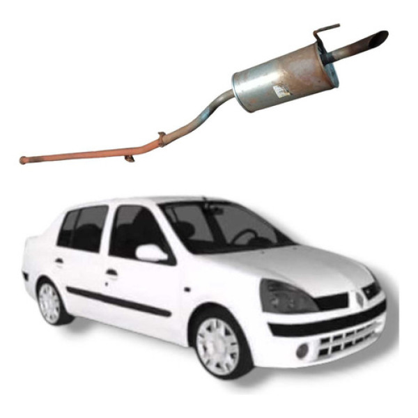 Escapamento Silenciador Renault Clio Megane 1.0 2004