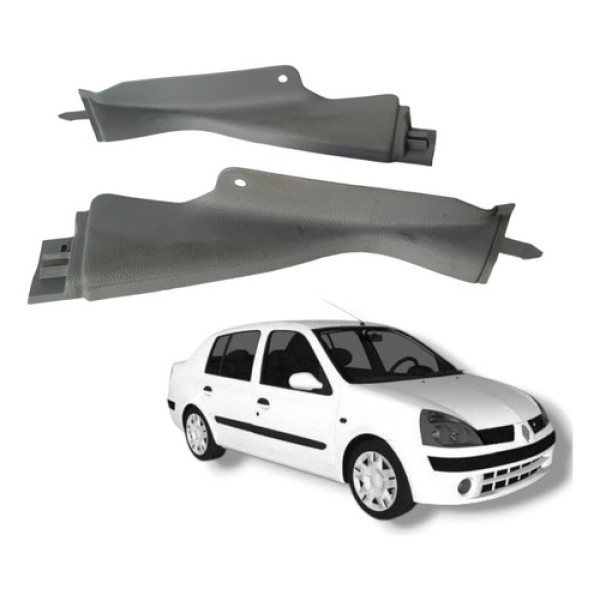 Par Acabamento Superior Soleira Traseira Renault Clio 2004